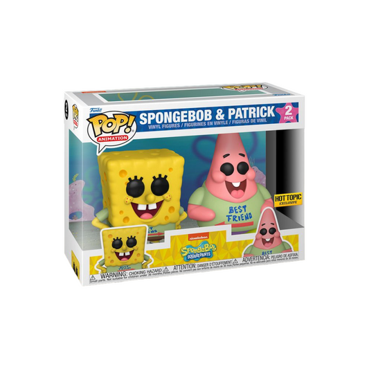 Funko Pop! SpongeBob & Patrick 2 Pack Hot Topic Exclusive