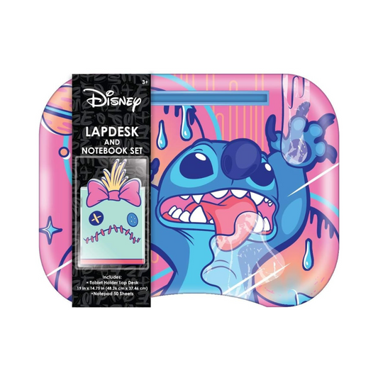 Disney Lilo & Stitch Pink Lap Desk & Notebook Set