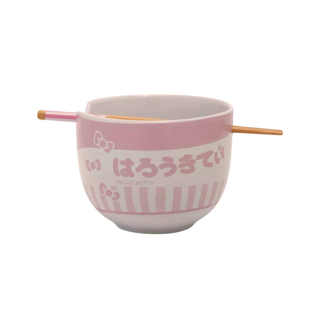 Hello Kitty Ramen Bowl Striped