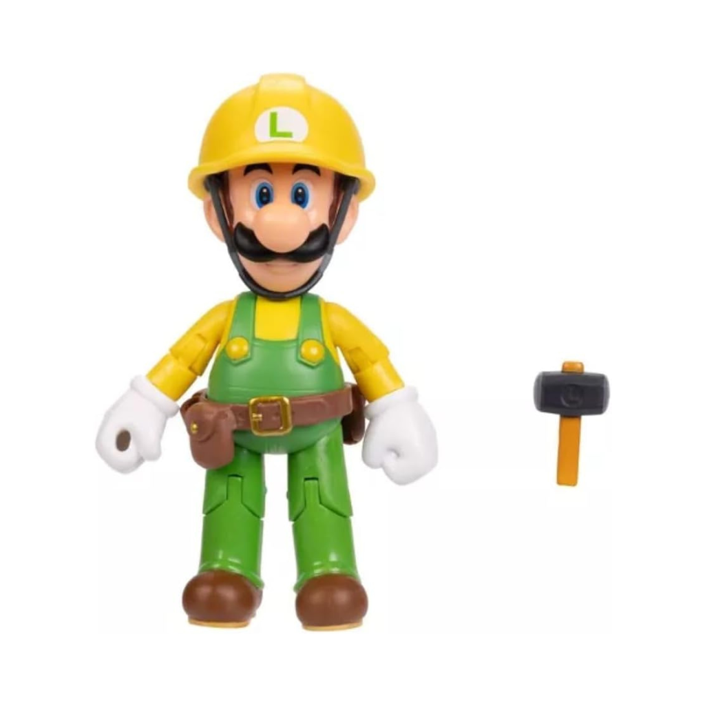 Jakks Super Mario - Luigi con Traje de Plomero