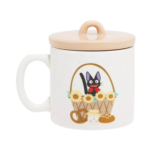 Taza Studio Ghibli Kiki's Jiji Flowers