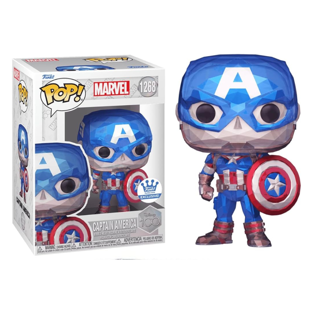 Funko Pop! Marvel Captain America 1268 Disney 100 Exclusive