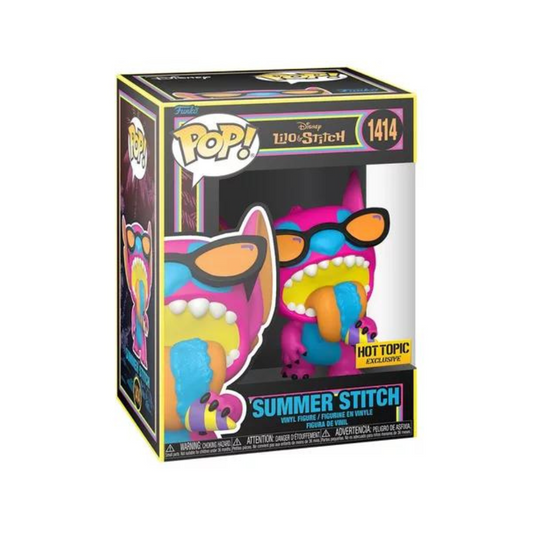 Funko Pop! Disney 1414 Summer Stitch Black Light Hot Topic
