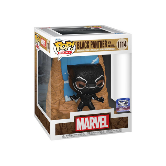 Funko Pop! Black Panther With Waterfall 1114 Deluxe Limited Edition Funko Hollywood