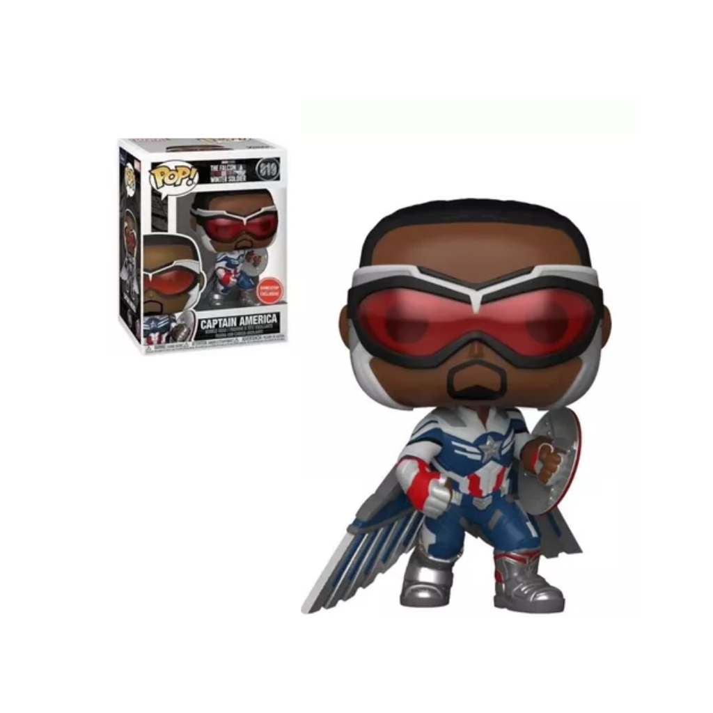 Funko Pop! The Falcon and the Winter Soldier Captain America #819 Gamestop Exclusive