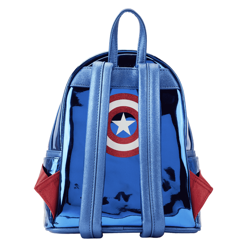 Mini Mochila Metallic Captain America Loungefly